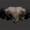 Realistic Gorilla 3D Character Model Standing With Muscular Body And Detailed Structure
