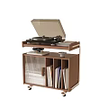 Modern low bookcase corner table mobile side table 3d model
