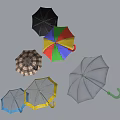 Colorful Umbrellas In Various Styles Including Transparent Checkered And Solid Colors