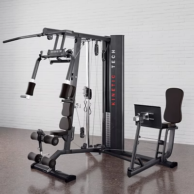 Multi Station Home Gym Equipment With Adjustable Seats And Strength Training Attachments 3d model