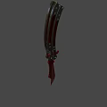Ruby Butterfly Knife 3d model