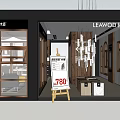 Lehao Door Modern Exhibition Booth With Open Layout And Doors Windows 3d model