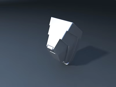 Modern Geometric Display Shelf With Metal Frame And Sleek Contemporary Design 3d model