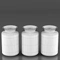Colorful Ceramic Vessels in Orange Burgundy Sage Green with White Rimmed Tops and Cylindrical Design