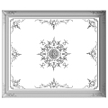 French ceiling line carved 3d model