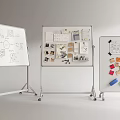Modern Whiteboard Office Whiteboard Notes 3d model