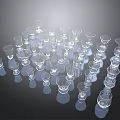 Household Transparent Drinking Glasses With Various Shapes Sizes For Daily Use