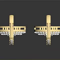 Elegant Gold Diamond Drop Earrings With Sparkling Design For Women Accessory