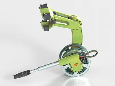 Watering robot watering robot arm water hose sprinkler robot 3d model
