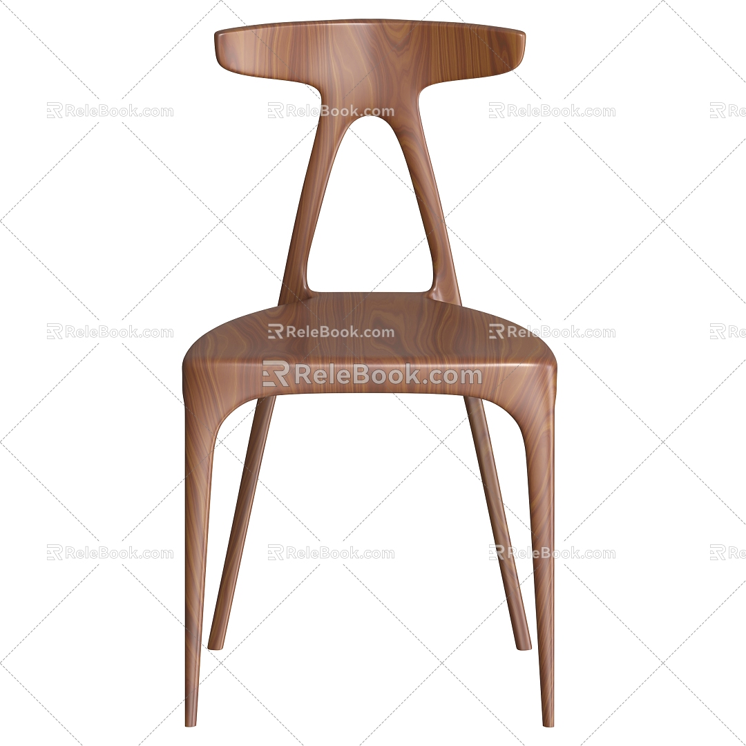 Wood Grain Chair Wood Grain Chair Wood Chair Dining Chair Table and Chair Leisure Chair 3d model