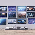 Projector screen 3d model