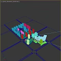 Urban Aerial Planning With High Rise Buildings Green Spaces And Road Layout