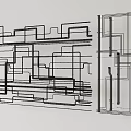 Complex Building Pipe System Design With Intricate Layout And Structural Paths 3d model