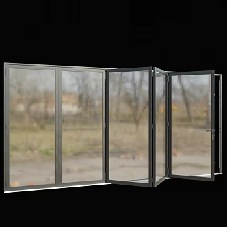 Folding door 3d model