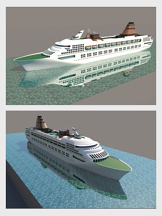 Modern Cruise Ship Cruise Ship Passenger Ship Sea Ship 3d model