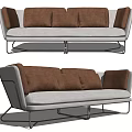 Modern Multi-Person Sofa Double Sofa People Sofa Three-Person Sofa 3d model