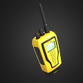 Modern intercom yellow intercom 3d model