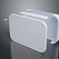 White Home Storage Box With Lid And Screw Accessories For Organizing