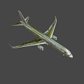Modern White Airliner Exterior Design With Twin Engines And Landing Gear