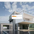 Modern Detached Villa With Waterfront View Large Windows Terrace And Natural Surroundings Design