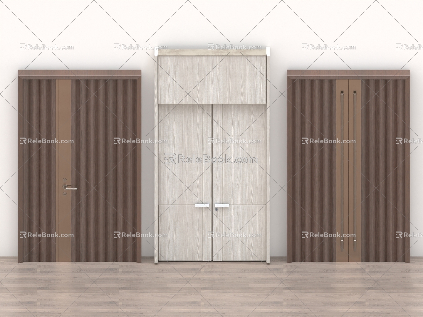 Security door password door conference room door door living room door hotel door wooden door 3d model