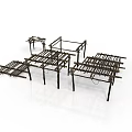 Heavy Duty Metal Frame Structures For Construction Support And Industrial Use