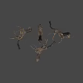 Artistic Metal Horse Sculptures Standing And Lying Down