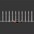 Hardware Tool Steel Rake with Long Handle and Metal Tines for Garden Maintenance