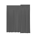 Elegant Gray Vertical Striped Curtain Fabric for Modern Home Window Decor
