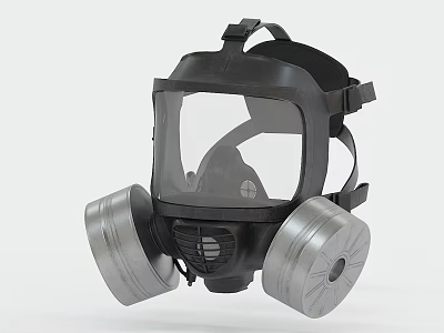 Modern gas mask 3d model