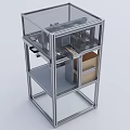 Industrial Equipment with Metal Frame Transparent Enclosure Multi layer Structure and Mechanical Components