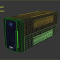 APC Gray Electronic Device With Green Indicator Light And Front Logo 3d model