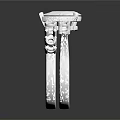 Elegant Platinum Ring With Central Diamond And Side Diamonds In Classic Design