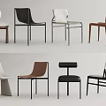Modern Minimalist Dining Chairs With Various Styles And White Black Brown Colors