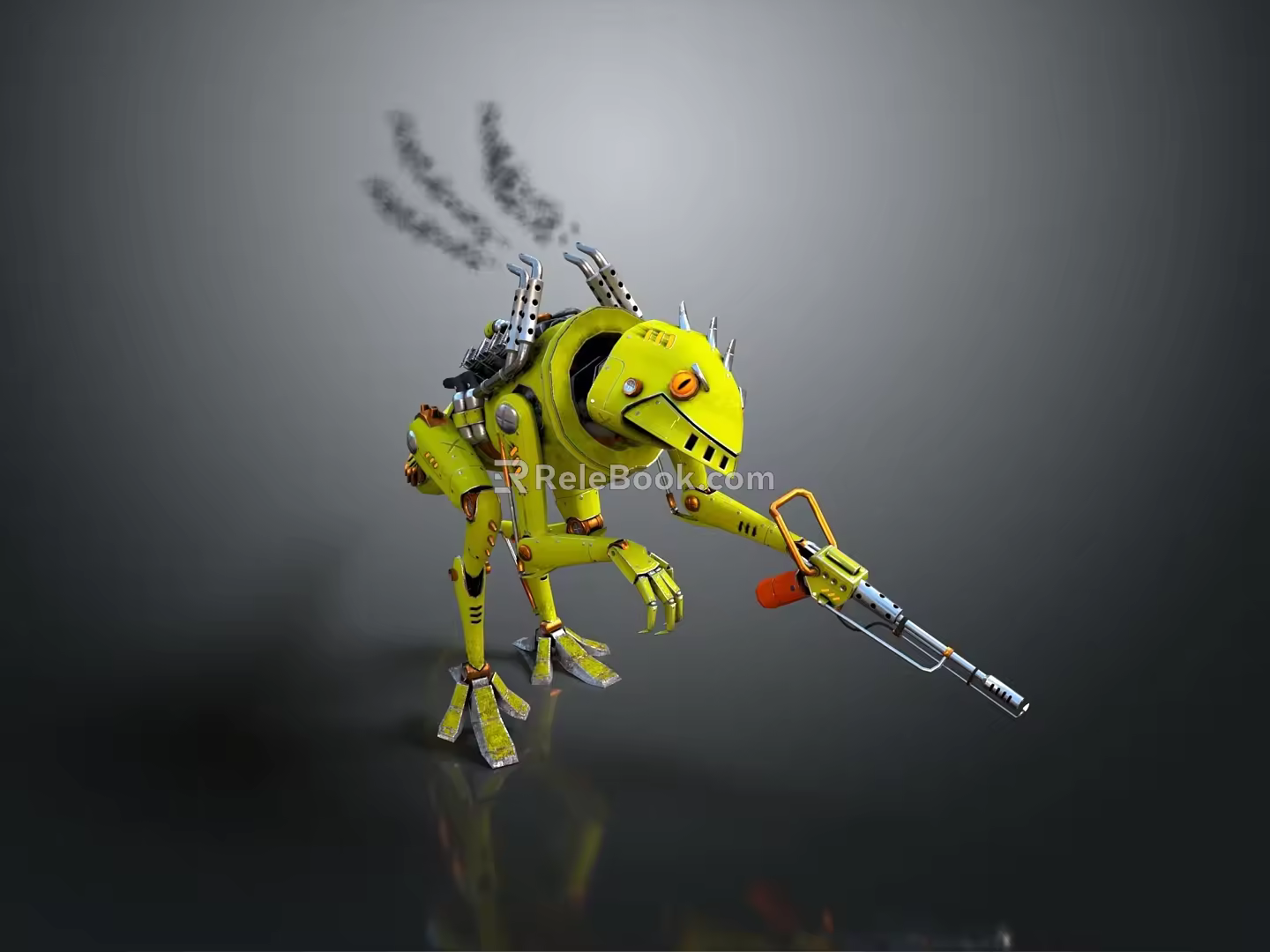 Modern robot lizard machine lizard mechanical lizard mech lizard 3d model