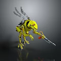 Modern robot lizard machine lizard mechanical lizard mech lizard 3d model
