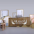 ETERNAL ANGEL Theme Photo Check-in Spot with Modern Exhibition Booth Design Wing Decorations And Lighting