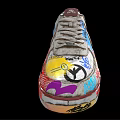 Colorful Graffiti Sneakers With Street Art Design And Hand Painted Details