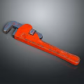 Orange Adjustable Wrench High Quality Hardware Tool For Home Repair Work 3d model