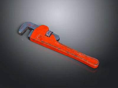 Modern pipe pliers wrench tool 3d model Modern pipe pliers wrench tool 3d model
