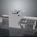 Automated Industrial Processing Equipment With Conveyor System And Sheet Material Workstation