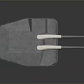Military Tank Vehicle With Dual Cannons And Gray Exterior Design