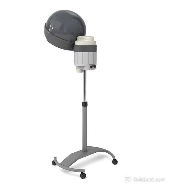 Professional Mobile Stand Up Hair Drying Commercial Equipment With Wheels For Salon Use 3d model 