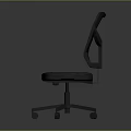 Ergonomic Office Chair With Mesh Backrest Padded Seat And Wheeled Base