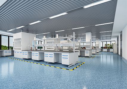 Modern Laboratory Chemistry Laboratory Cabinet Laboratory Equipment Office Desk Chair Office Cabinet Chemical Instruments 3d model