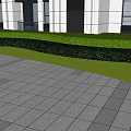 Modern Outdoor Lights For Garden Lawn With Trimmed Bushes Stone Path And Modern Building