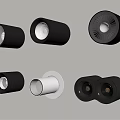 Modern Downlights and Spotlights with Black Finish and Various Contemporary Designs