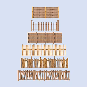 Fence Guardrail 3d model