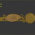 Elegant Copper Household Decorative Item With Spiral Design And Ring Accents