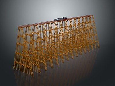 Modern Train Vintage Train Bridge Track 3d model